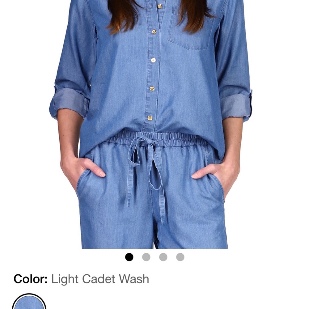 Michael Kors long sleeve/roll tab Oversized Shirt.